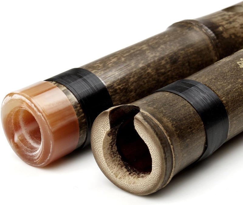 Sutla Shakuhachi 54cm Vertical Flute D Key Shakuhachi 5 Holes Bamboo Flute Woodwind Instrument (Classic) - Image 4